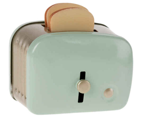 Miniature Toaster With Bread - Mint