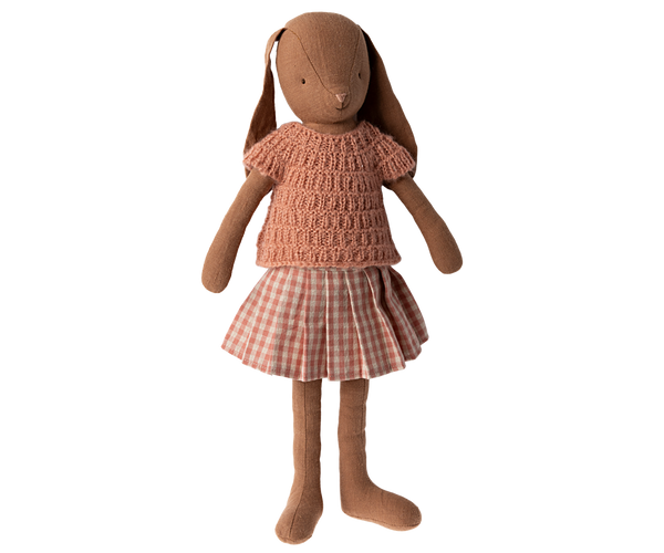 Bunny (Size 3) Chocolate Brown/Knitted Top and Skirt