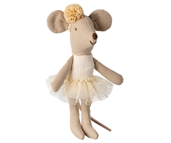 Ballerina Mouse, Off White - Little Sister