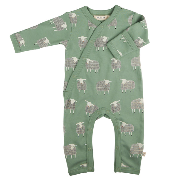 Kimono Romper - Sheep/Basil