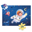 Astronaut on the Moon - Silhouette Puzzle