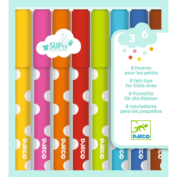 8 Felt Tip Pens for Young Children