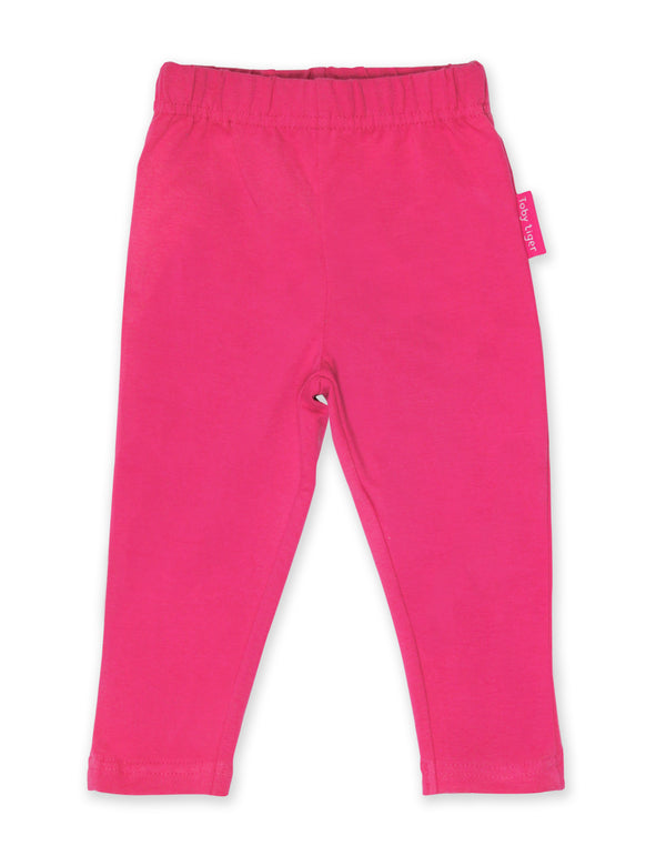 Organic Pink Basic Leggings