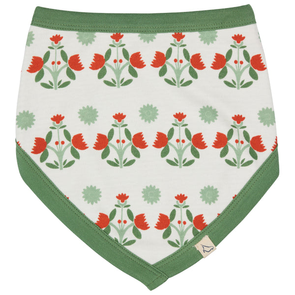 Reversible Bib - Block Flower