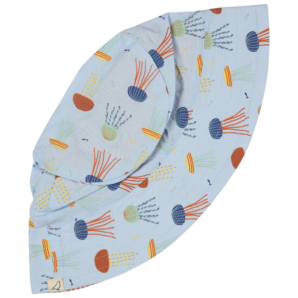 Reversible Sun Hat, Jellyfish Multi