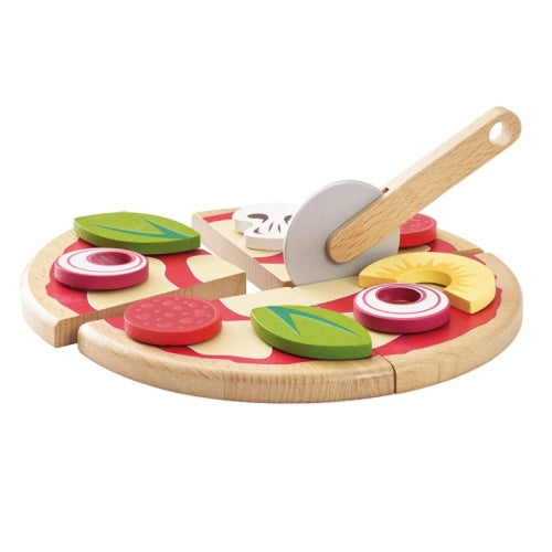 Pizza & Toppings with Slice Cutter