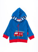 Organic Fire Engine Applique Hoodie