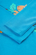 Adventure Applique Top, Deep Water/Squirrel