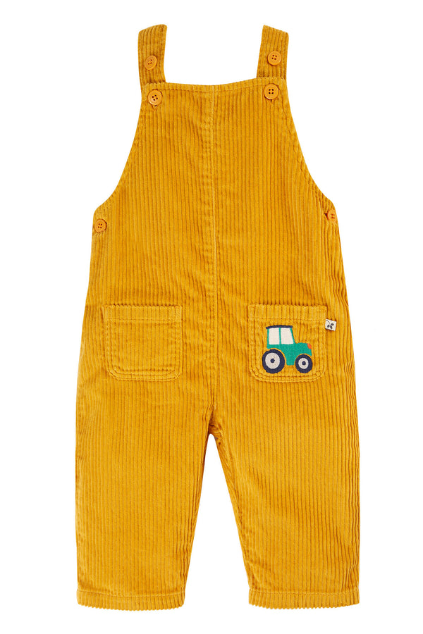 Adley Cord Dungarees, Gold/Tractor