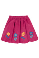 Katya Cord Skirt, Lingonberry