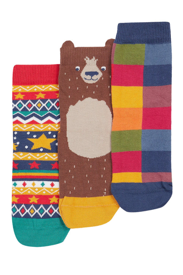 Rock My Socks 3 pack, Bear Multipack