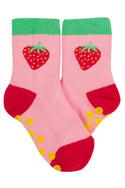 Grippy Socks 2 pack, Strawberry/Bee