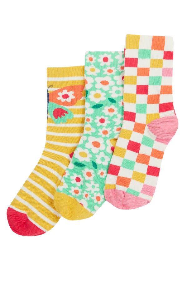 Rock My Socks 3 pack, Butterflies