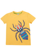 Carsen Applique T-shirt, Bumblebee/Peacock Spider