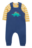 Coverack Dungaree Outfit, Navy Blue/Dino