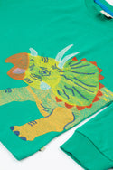 Owen Embroidered Top, Iguana/Triceratops