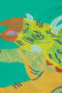 Owen Embroidered Top, Iguana/Triceratops