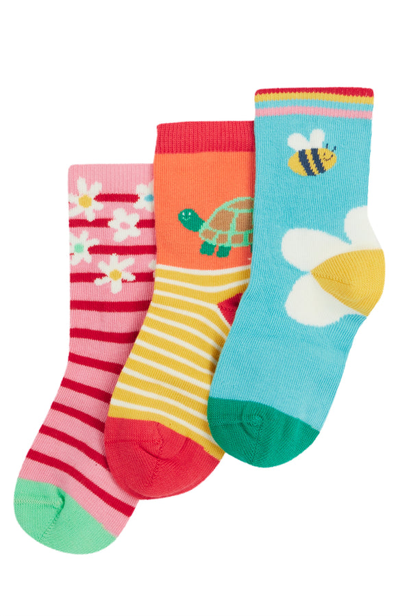 Little Socks 3 pack, Daisy Multipack