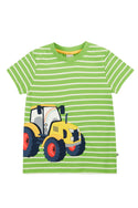 Sid Applique T-shirt, Kiwi Breton/Tractor