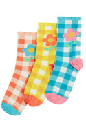 Freya Frill Socks 3 pack, Gingham