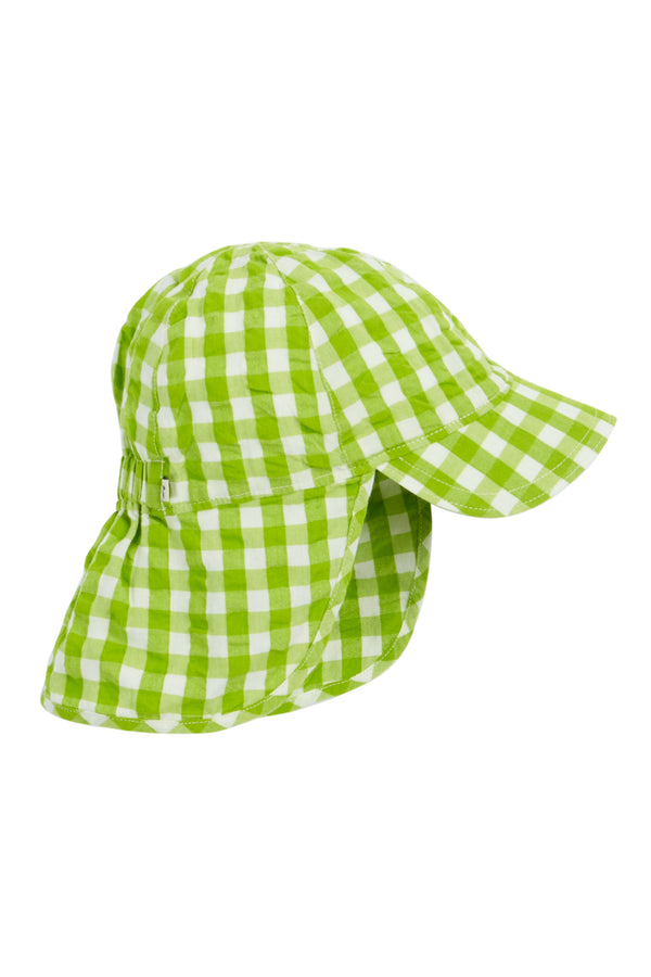 Seersucker Legionnaires Hat, Macaw Gingham