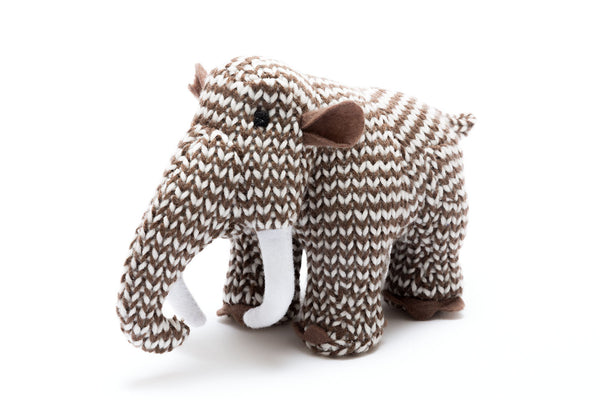 Mini Brown Woolly Mammoth Rattle